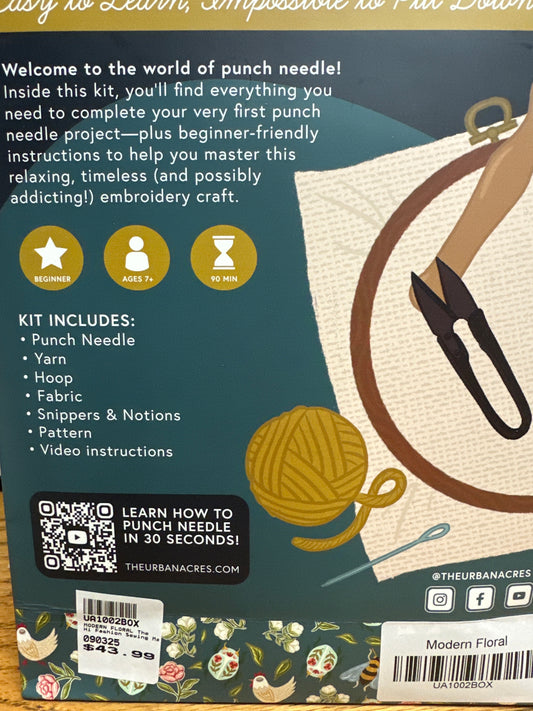 Punch needle kit Modern Floral Bernina Jeff Sewing Machine Supplies Colorado