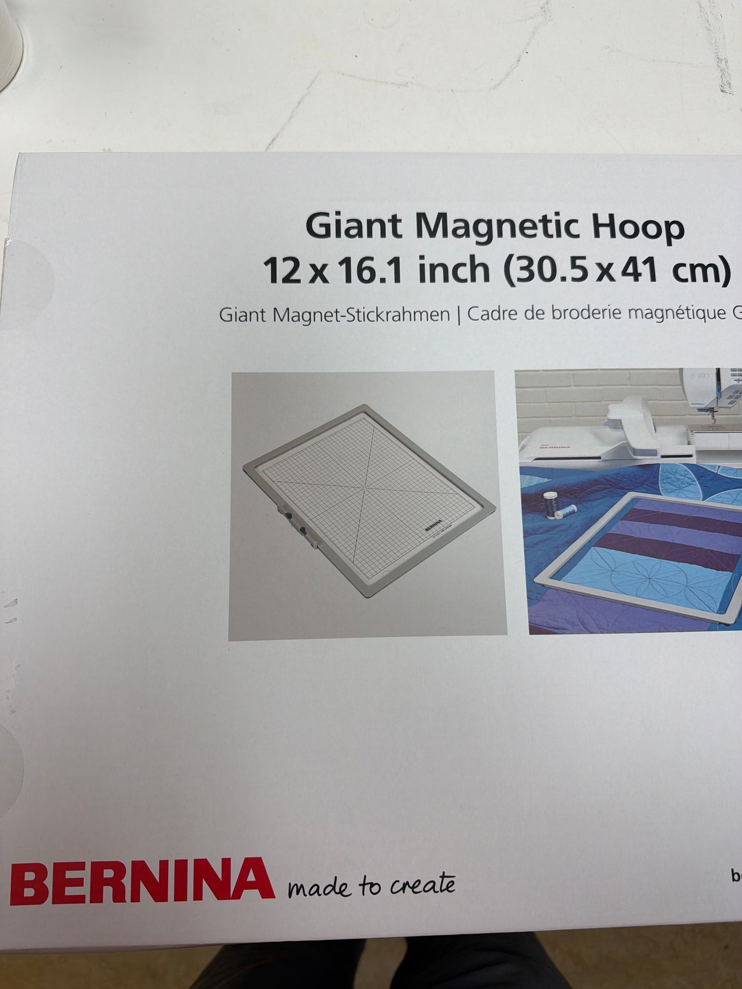 .Bernina Giant Magnetic Hoop fits 990 only