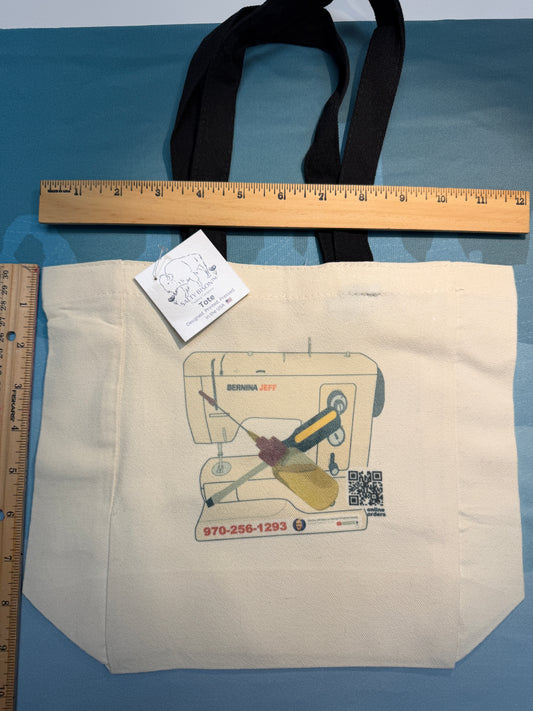 Bernina Jeff canvas tote bag