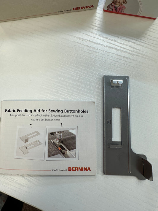 Fabric Feeding aid for sewing buttonholes height Compensating Plate Buttonhole Compensating Bernina Jeff Sewing Machine Tools Supplies Accessories