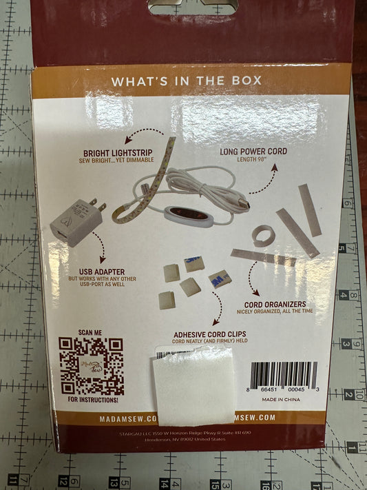 Light Strip stick on LED Bernina Jeff Sewing Machine Tools Supplies Accessories