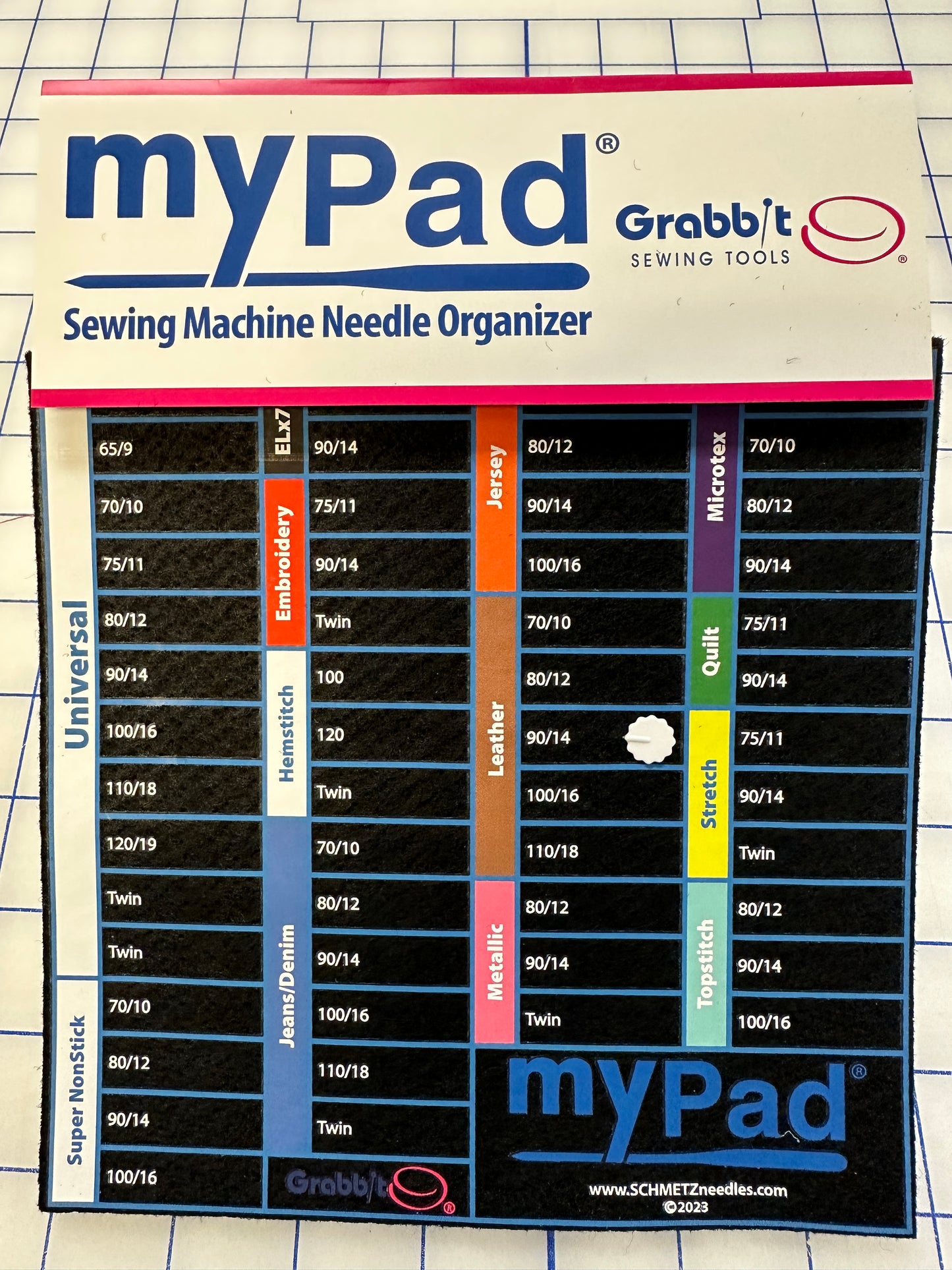 MyPad needle organizer