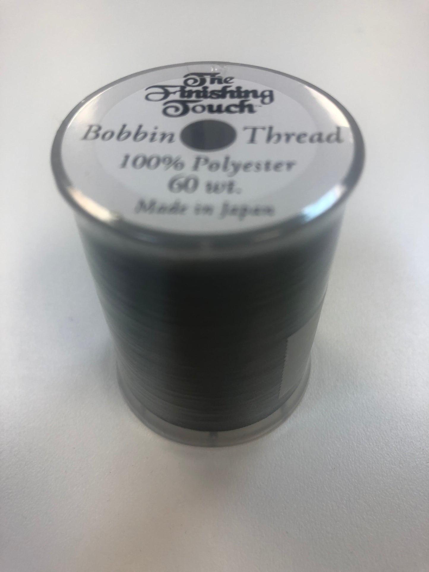 The Finishing Touch Bobbin thread 60 Wt. 1200 yards BLACK Recommended by Jeff for embroidery bobbins Bernina 7 series & Baby Locks
