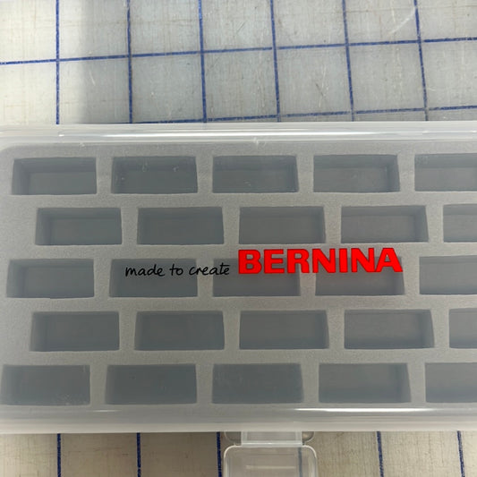 Jumbo bobbin empty case fits all black bobbins 4 5 7 8 series safe foam insert Bernina Jeff Sewing Machine Tools Supplies Accessories