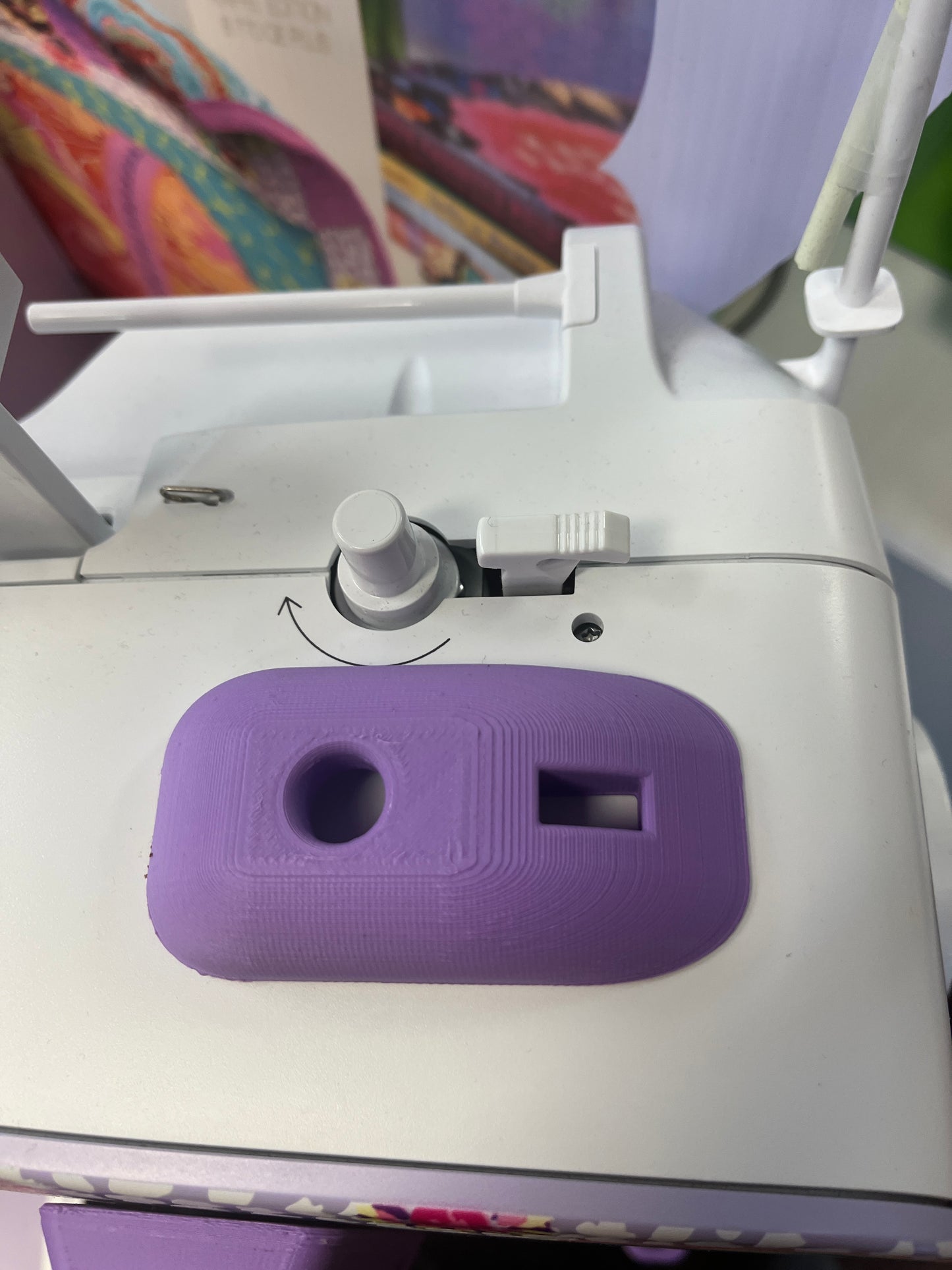 .7 series knob and bobbin winder protector purple