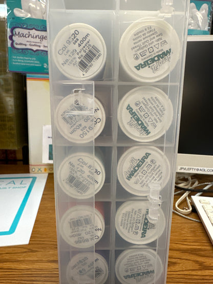 Thread Quilt box 63 spools Madeira Bernina Jeff Sewing Machine Tools Supplies Accessories