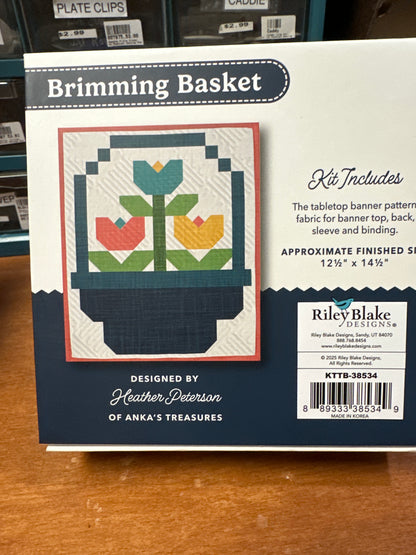 Banner Brimming Basket 12.5 by 15.5 box kit Bernina Jeff Sewing Machine Tools Supplies Accessories