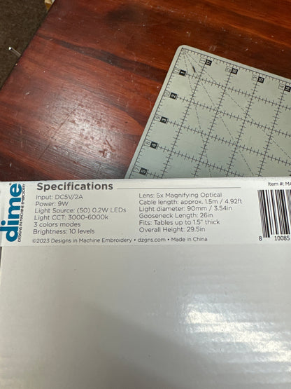 Perfect Vision light with magnifier by Dime Bernina Jeff Sewing Machine Tools Supplies Accessories