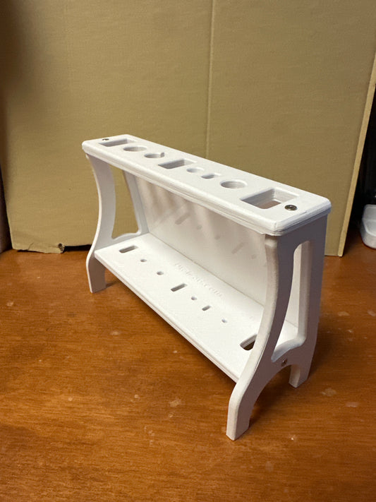 Accessory rack with side for stick on holders Bernina Jeff Sewing Machine Tools Supplies Accessories