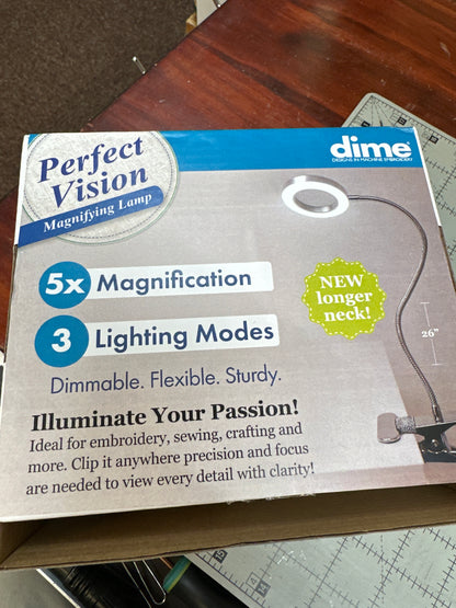 Perfect Vision light with magnifier by Dime Bernina Jeff Sewing Machine Tools Supplies Accessories