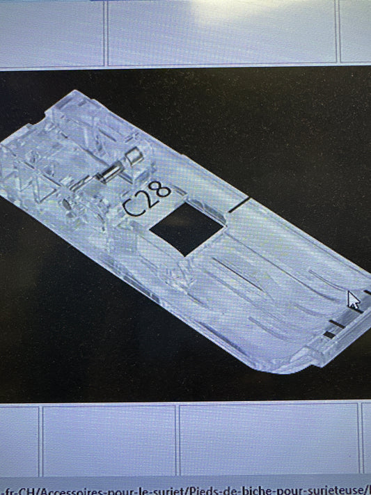 .C28 Clear cover/chain stitch foot serger Bernina Jeff Sewing Machine Supplies Colorado