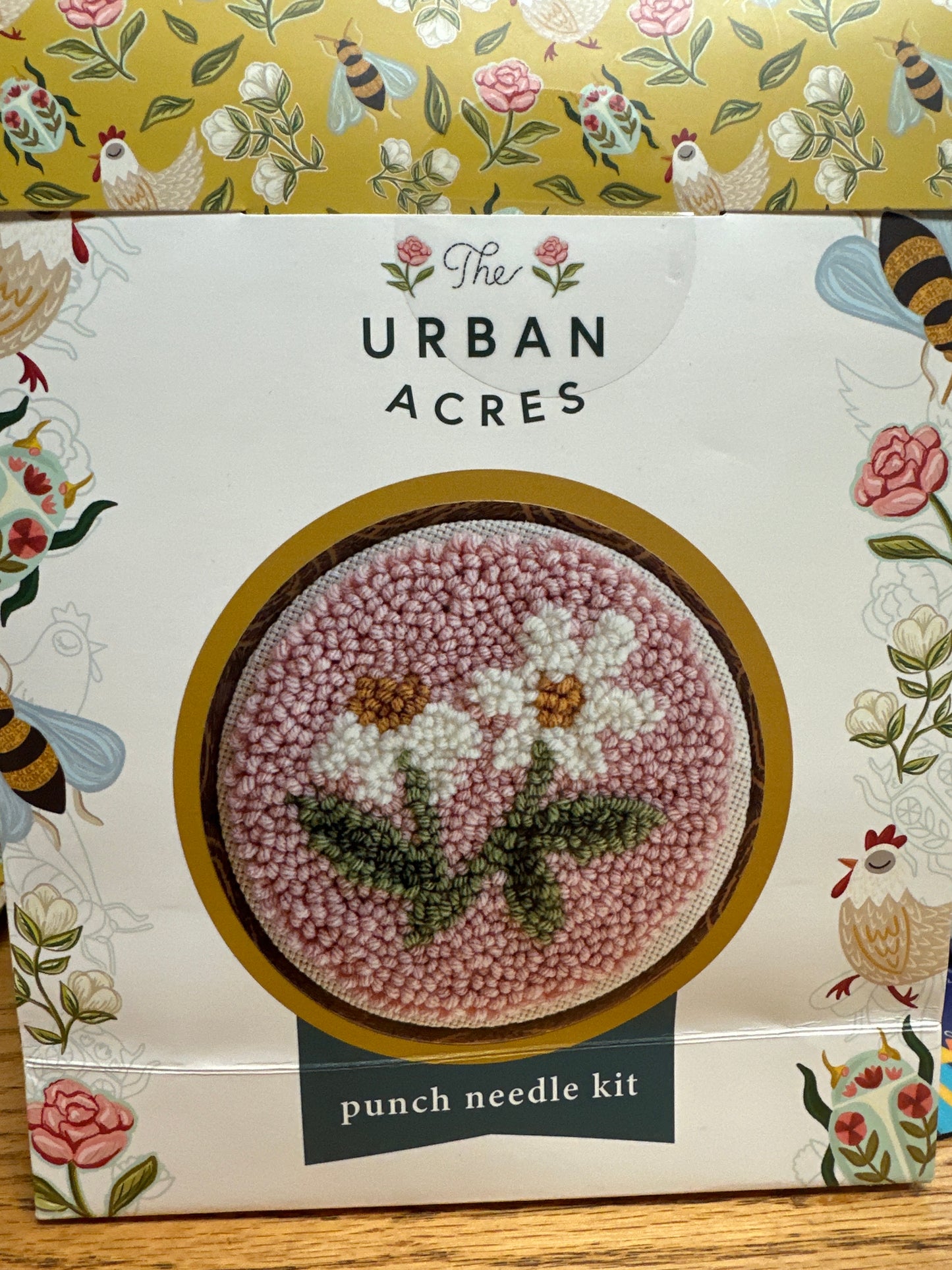 Punch needle kit Pink Daisies Bernina Jeff Sewing Machine Supplies Colorado