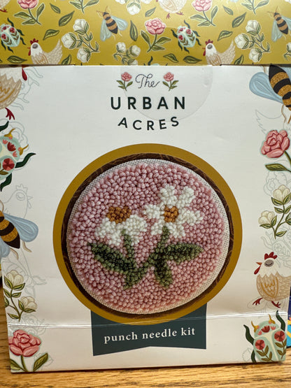 Punch needle kit Pink Daisies Bernina Jeff Sewing Machine Supplies Colorado