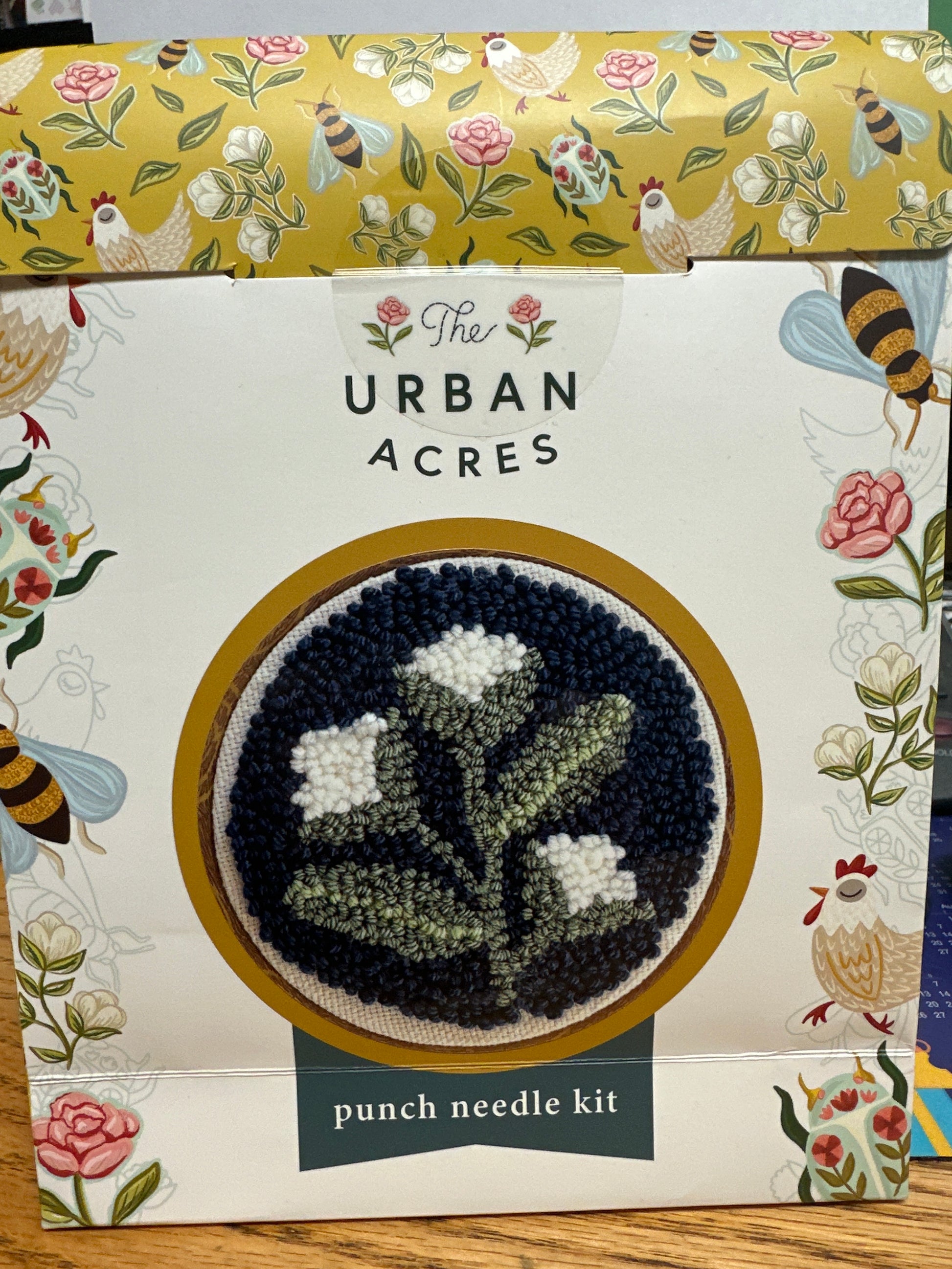 Punch needle kit Blue Floral Bernina Jeff Sewing Machine Supplies Colorado