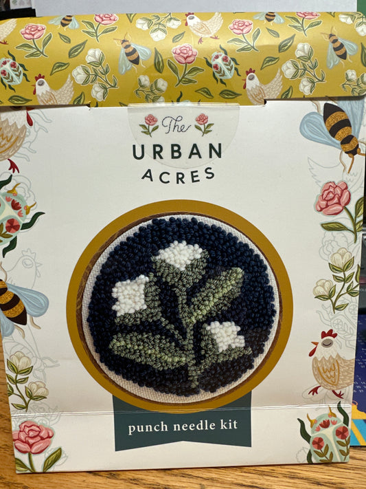 Punch needle kit Blue Floral Bernina Jeff Sewing Machine Supplies Colorado