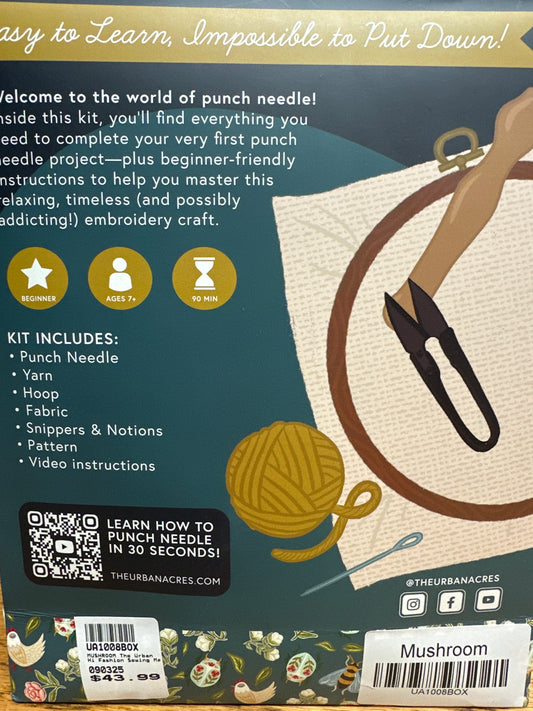 Punch needle kit Mushroom Bernina Jeff Sewing Machine Supplies Colorado