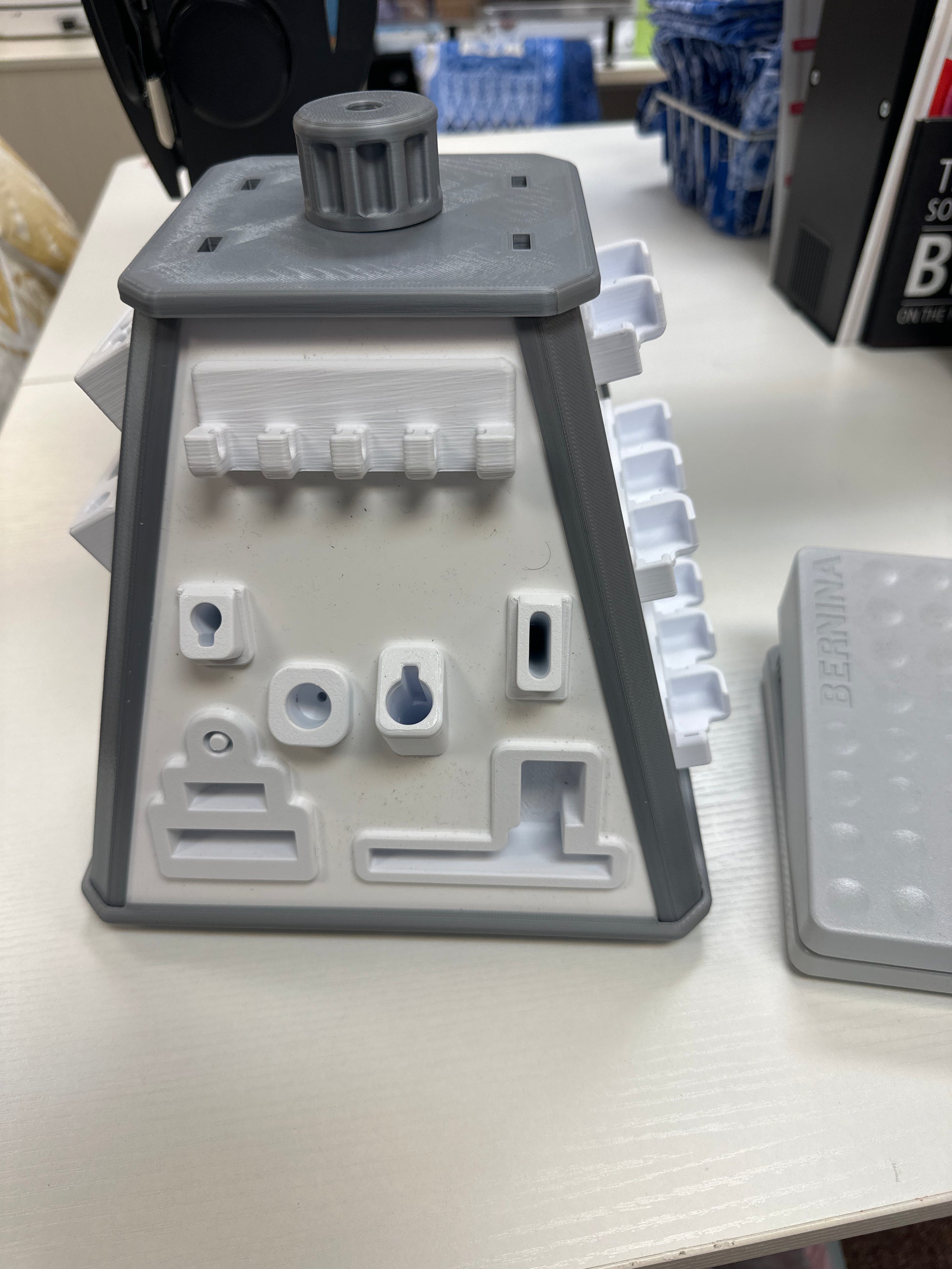 Large accessory spinner in grey Bernina Jeff Sewing Machine Supplies Colorado