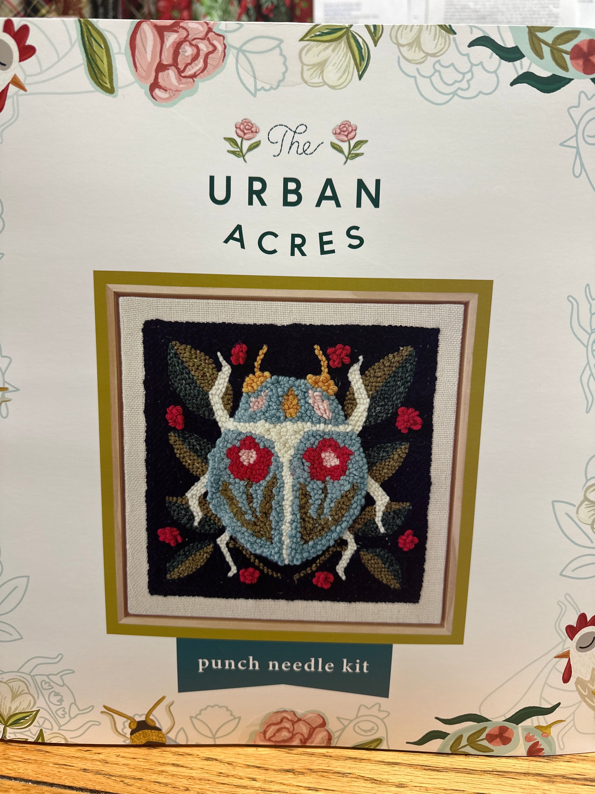 Punch needle kit Beetle larger square Bernina Jeff Sewing Machine Supplies Colorado