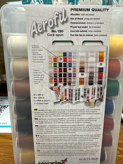 Thread Quilt box 63 spools Madeira Bernina Jeff Sewing Machine Tools Supplies Accessories