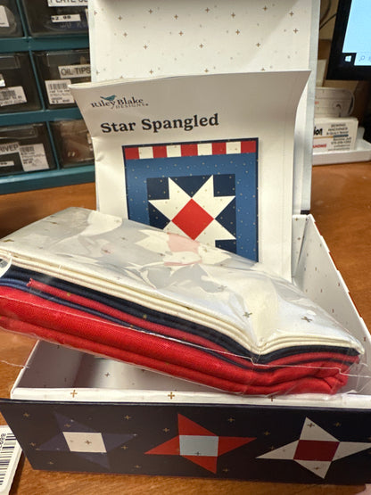 Banner Star Spangled 12.5 by 15.5 box kit Bernina Jeff Sewing Machine Tools Supplies Accessories