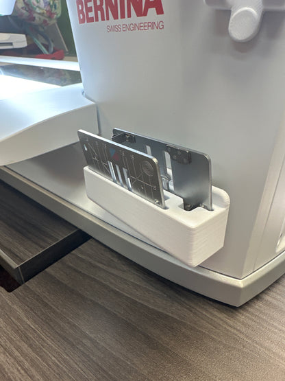 Holds 2 stitch plates stick-on dual two needle plates Does not include stitch plates *2PLATEHOLD* Bernina Jeff Sewing Machine Tools Supplies Accessories