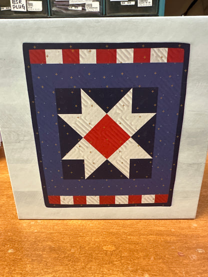 Banner Star Spangled 12.5 by 15.5 box kit Bernina Jeff Sewing Machine Tools Supplies Accessories