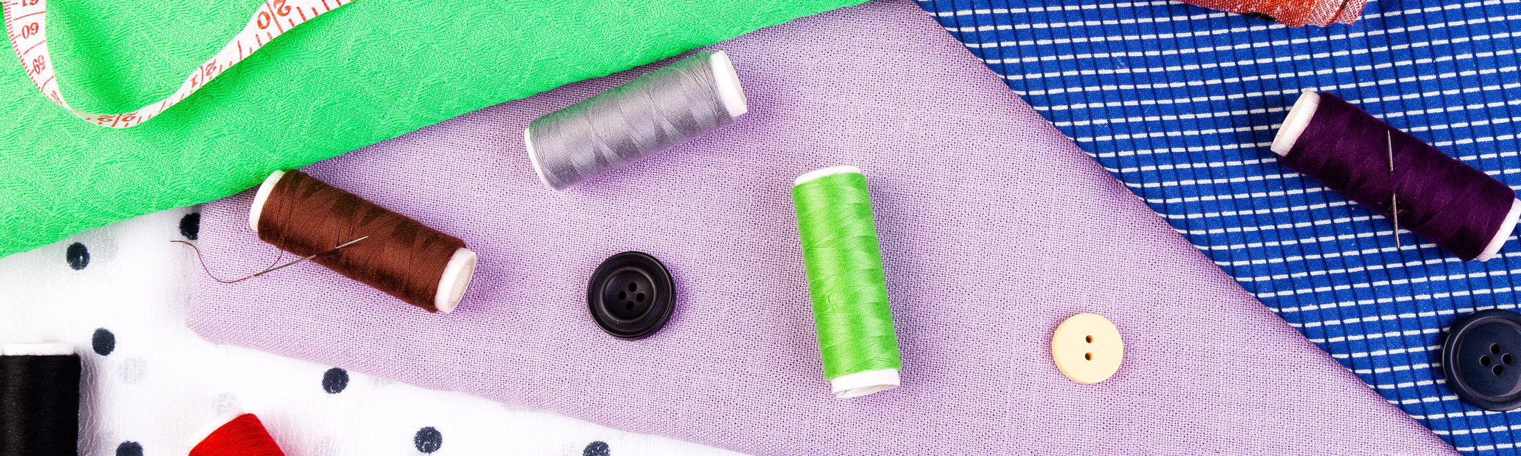 Spools of thread and supplies image - Bernina Jeff Keep On Sewing - Sewing Machine Supplies Colorado