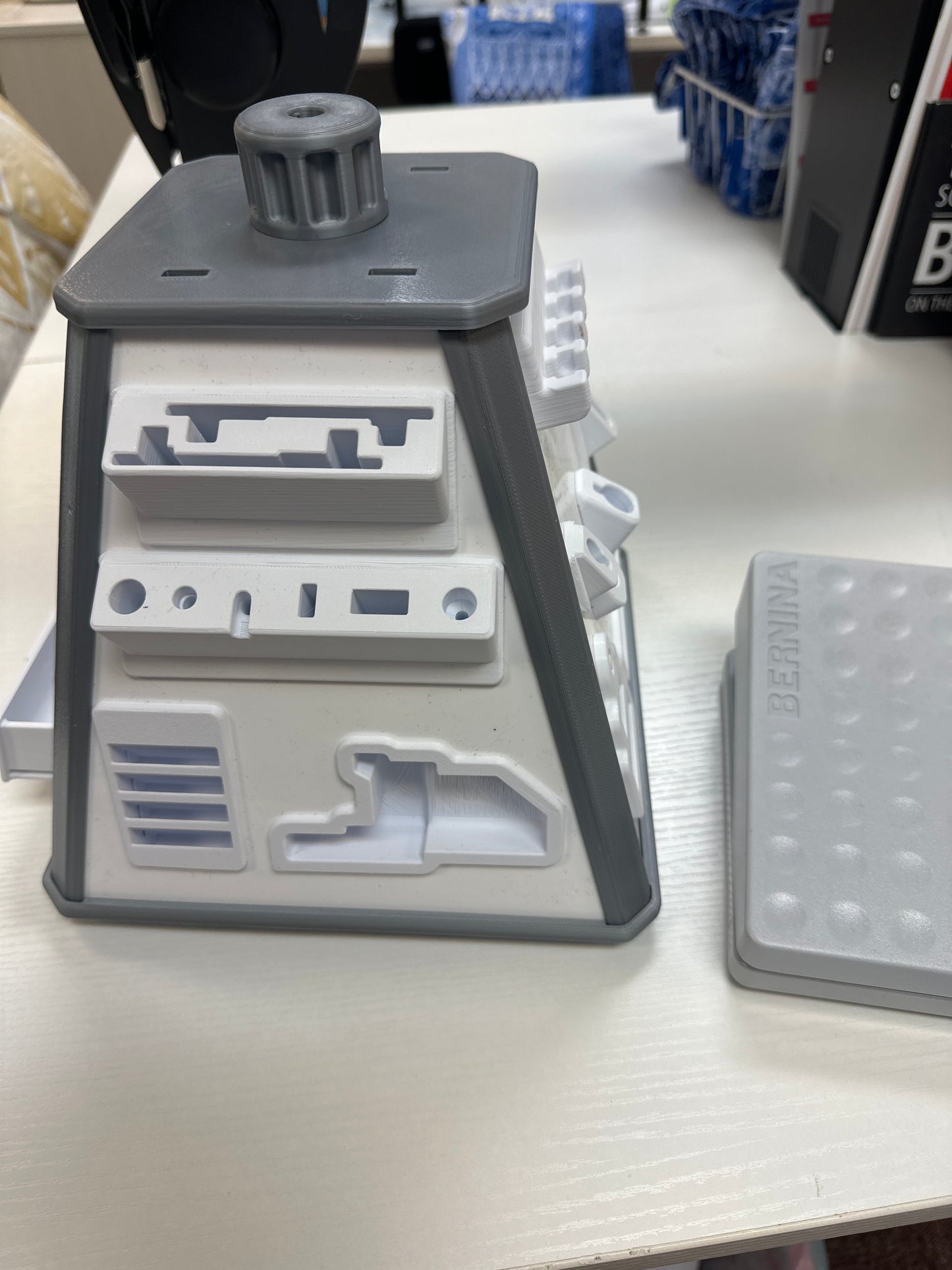 Large accessory spinner in grey Bernina Jeff Sewing Machine Supplies Colorado