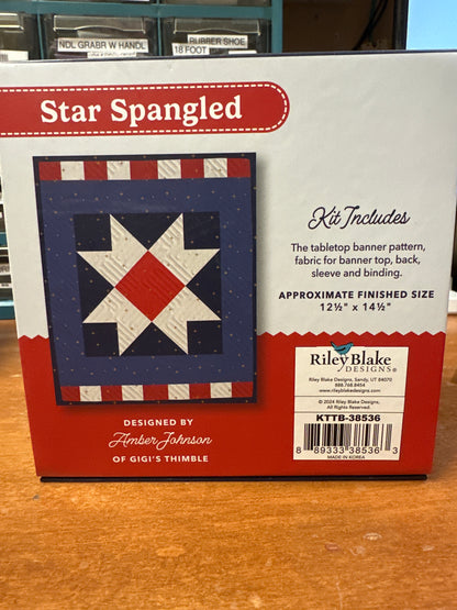 Banner Star Spangled 12.5 by 15.5 box kit Bernina Jeff Sewing Machine Tools Supplies Accessories