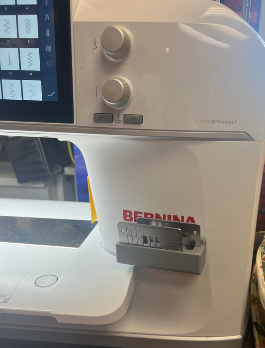 Bernina 990 Holds 2 stitch plates stick-on dual two needle plates Does not include stitch plates
