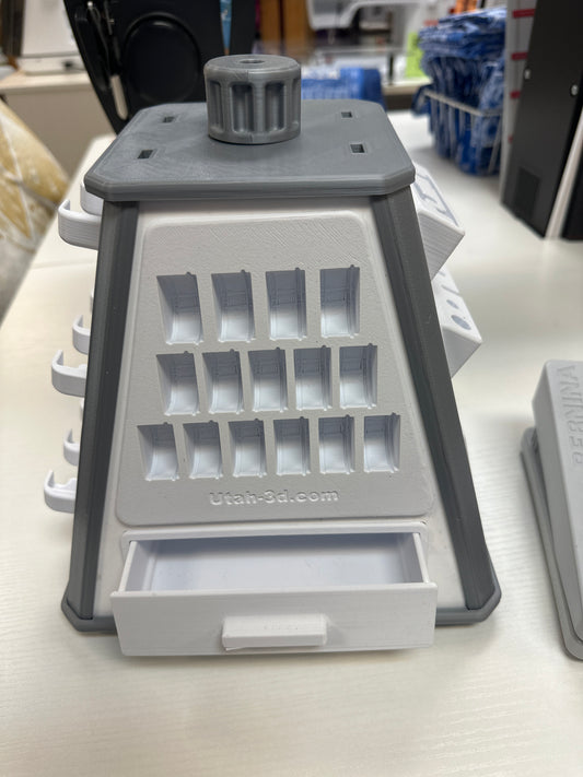 Large accessory spinner in grey Bernina Jeff Sewing Machine Supplies Colorado