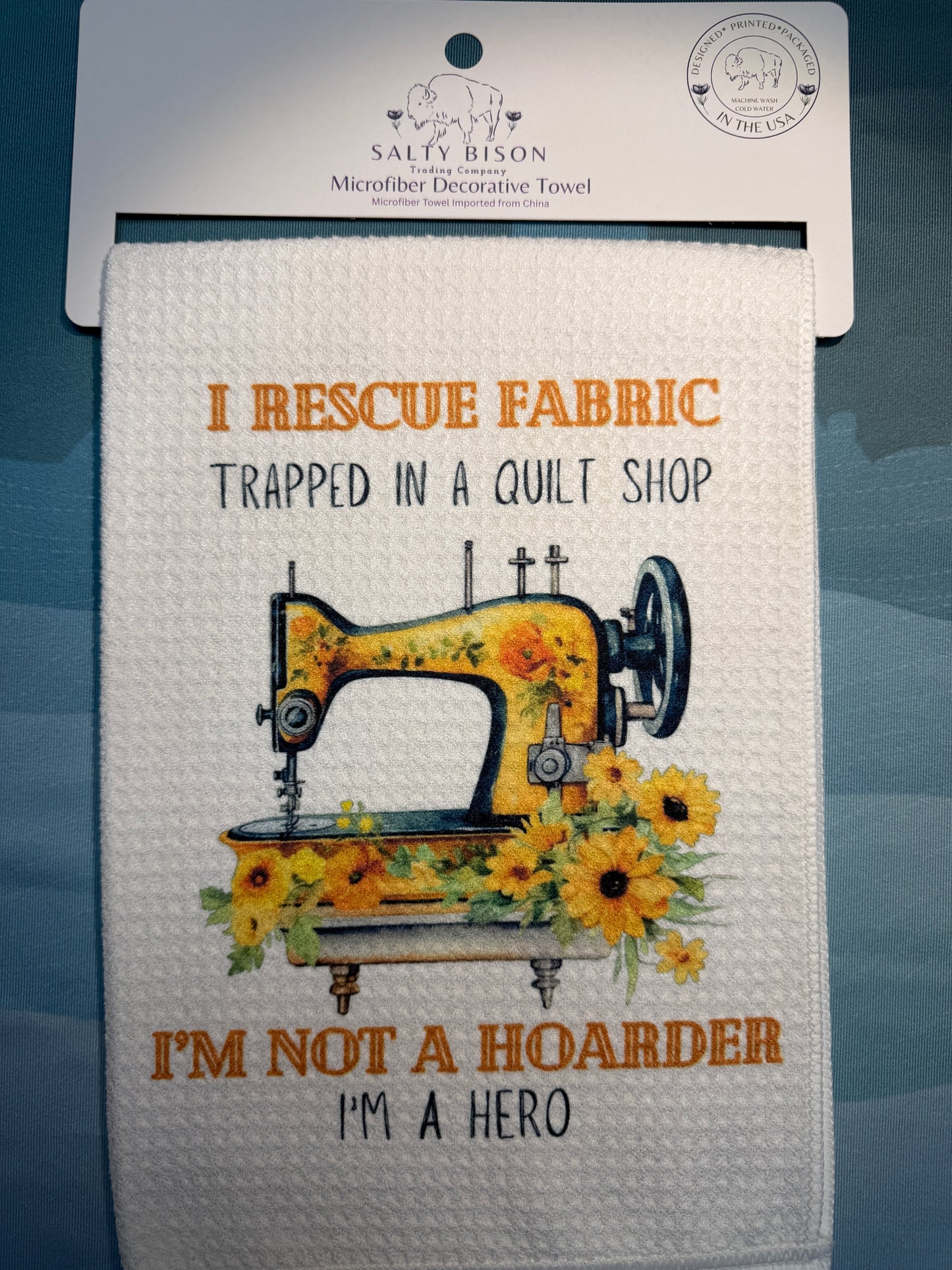 I Rescue Fabric I’m a Hero towel