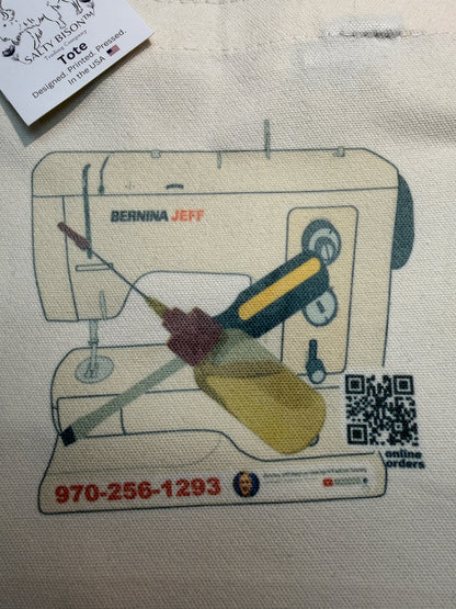 Bernina Jeff canvas tote bag