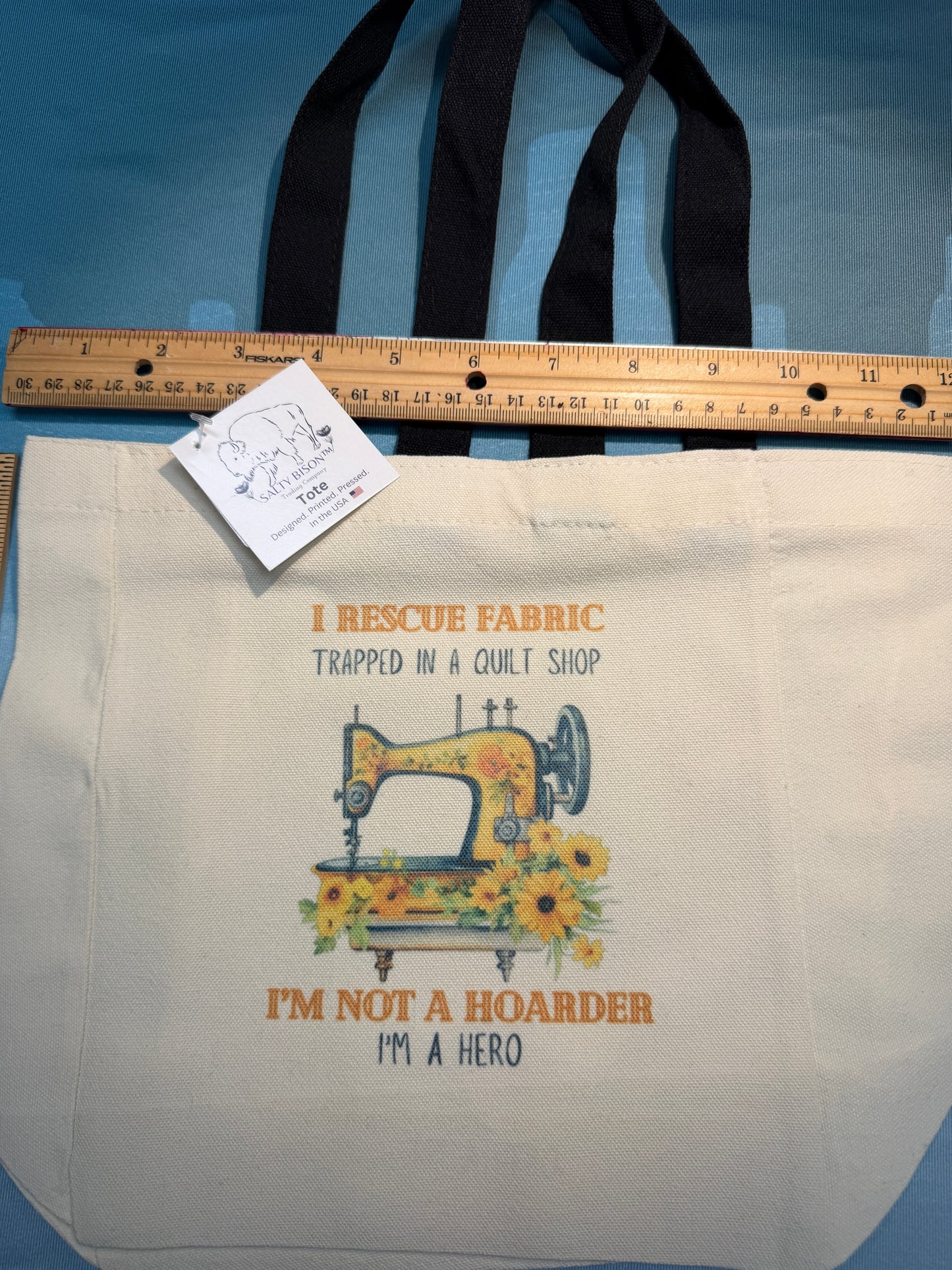 I Rescue Fabric cavas tote bag