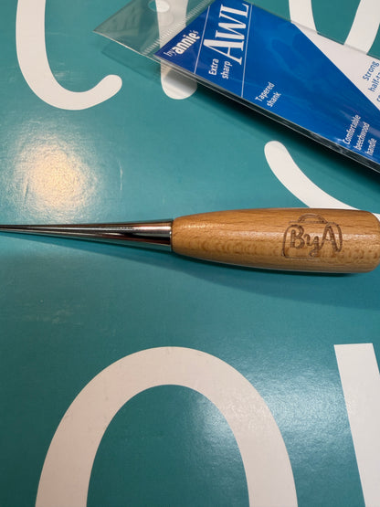 ByAnnie Awl tapered sharp wood handle