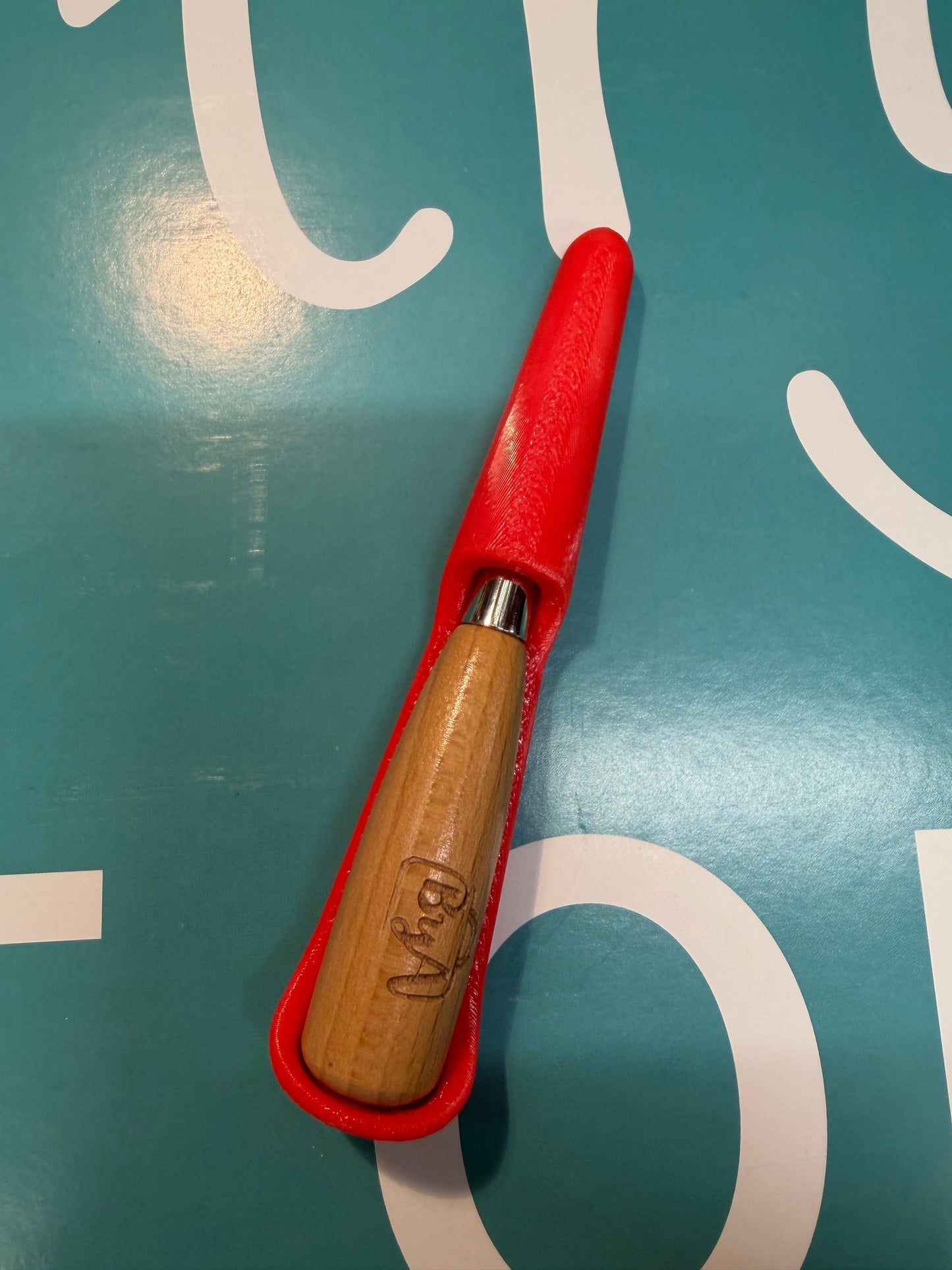 Awl and case together