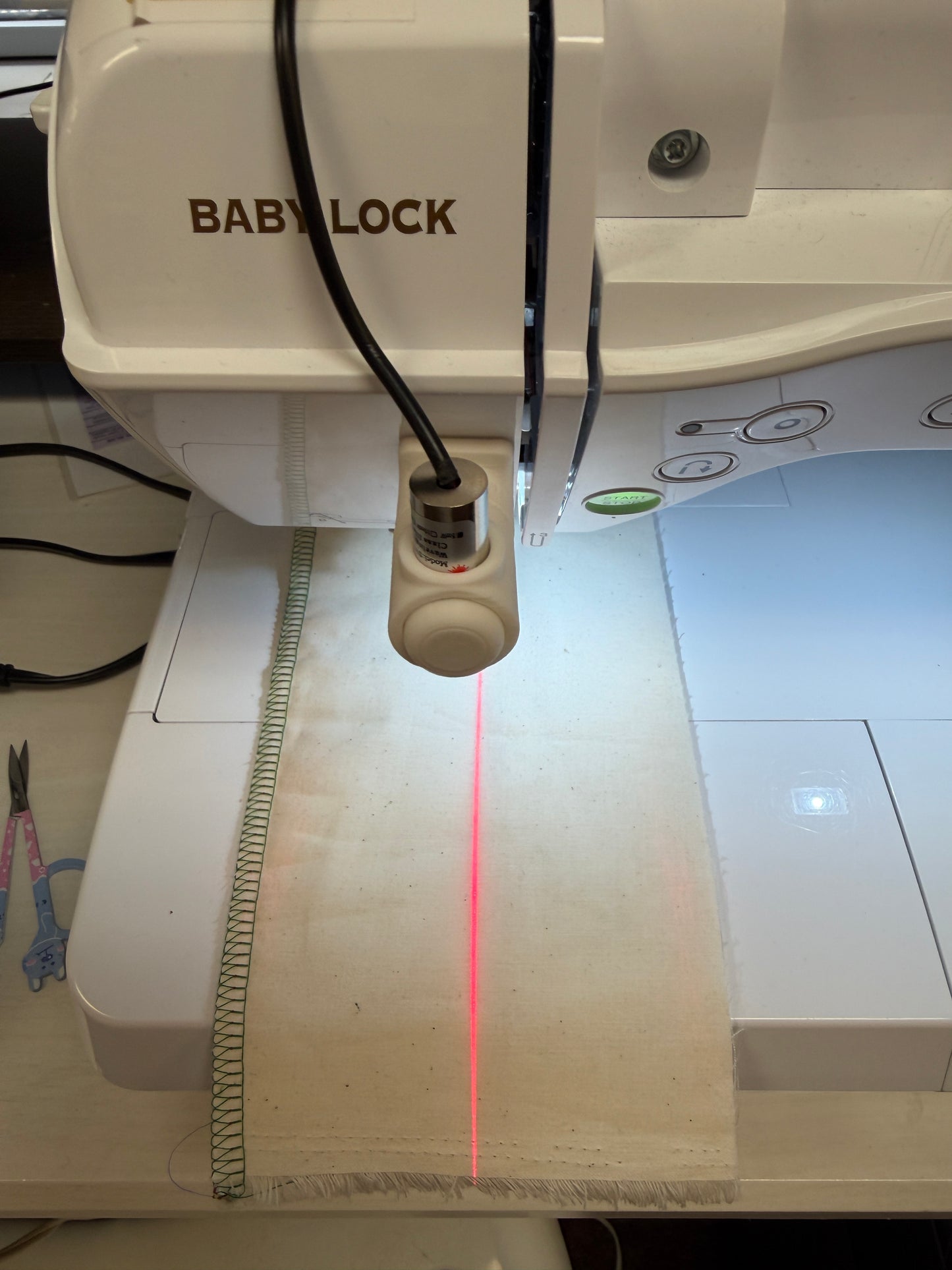 Laser light line for many brands of machines need angled face area to mount