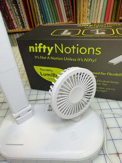 Twin LED lamp with Fan