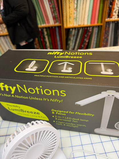 Twin LED lamp with Fan