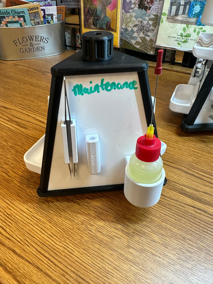 . Space saving Small spinning accessory pyramid 7” tall 6” wide Mini Bernina Jeff Sewing Machine Tools Supplies Accessories