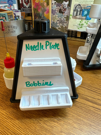 . Space saving Small spinning accessory pyramid 7” tall 6” wide Mini Bernina Jeff Sewing Machine Tools Supplies Accessories