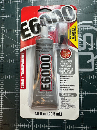 E 6000 clear glue 1 oz clear best multi use glue fabric and flexible repairs Bernina Jeff Sewing Machine Tools Supplies Accessories