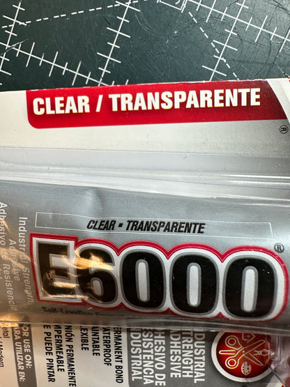 E 6000 clear glue 1 oz clear best multi use glue fabric and flexible repairs Bernina Jeff Sewing Machine Tools Supplies Accessories