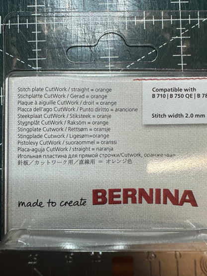 Straight stitch plate Bernina fits 790 770 780 765 750 740 710 590 580 570 480 Bernina Jeff Sewing Machine Tools Supplies Accessories