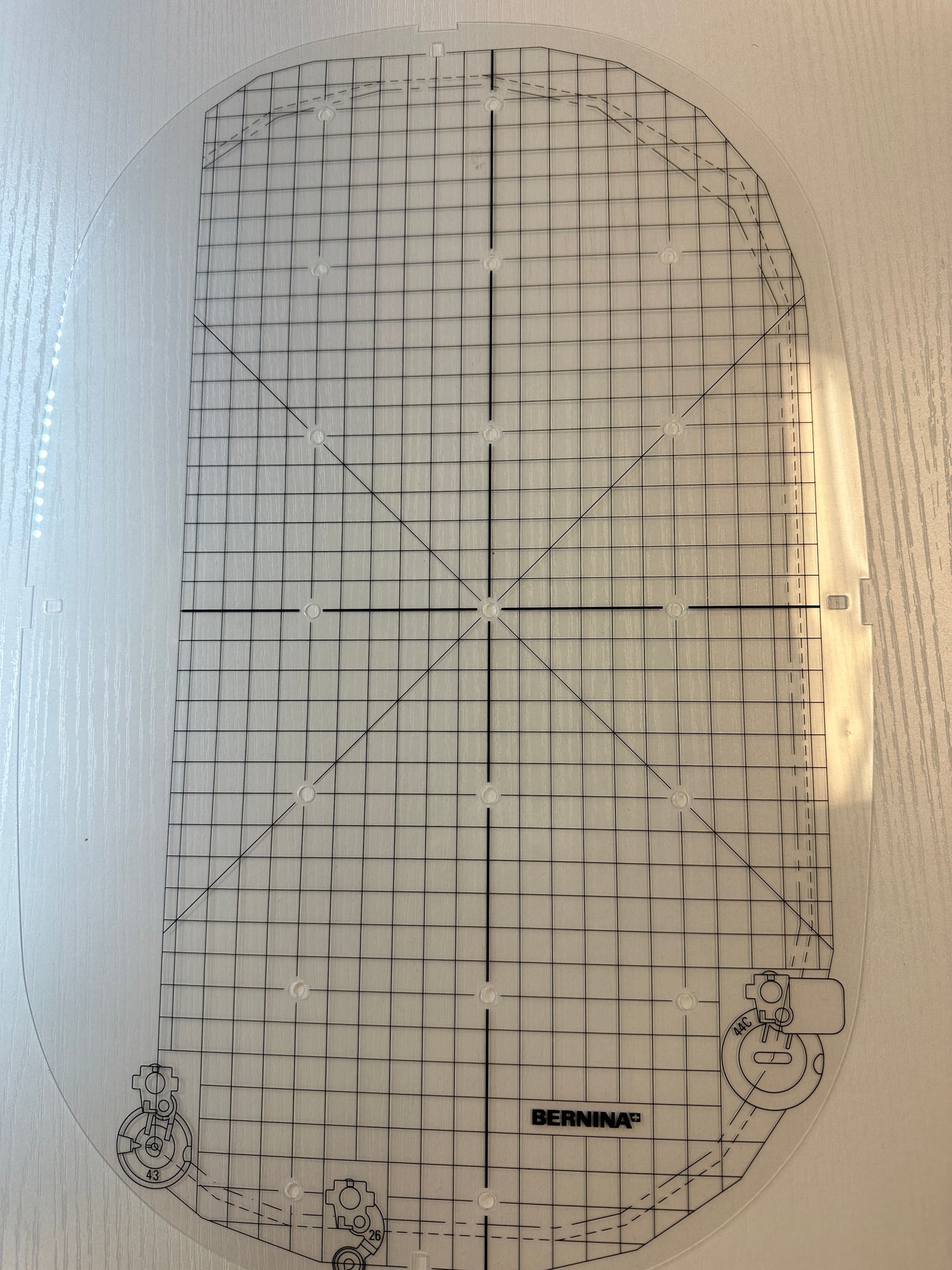 Jumbo hoop grid template for 7 series