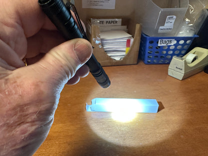 LED pen light very bright uses two AAA batteries easy push end to turn on off battery included Bernina Jeff Sewing Machine Tools Supplies Accessories