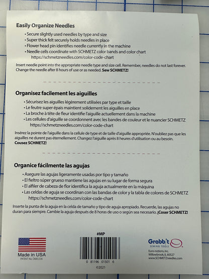 MyPad needle organizer Bernina Jeff Sewing Machine Tools Supplies Accessories