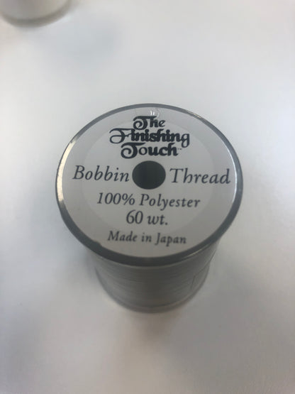 The Finishing Touch Bobbin thread 60 Wt. 1200 yards white Recommended by Jeff for embroidery bobbins Bernina 7 series & Baby Locks Bernina Jeff Sewing Machine Tools Supplies Accessories