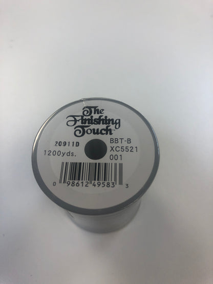The Finishing Touch Bobbin thread 60 Wt. 1200 yards BLACK Recommended by Jeff for embroidery bobbins Bernina 7 series & Baby Locks Bernina Jeff Sewing Machine Tools Supplies Accessories