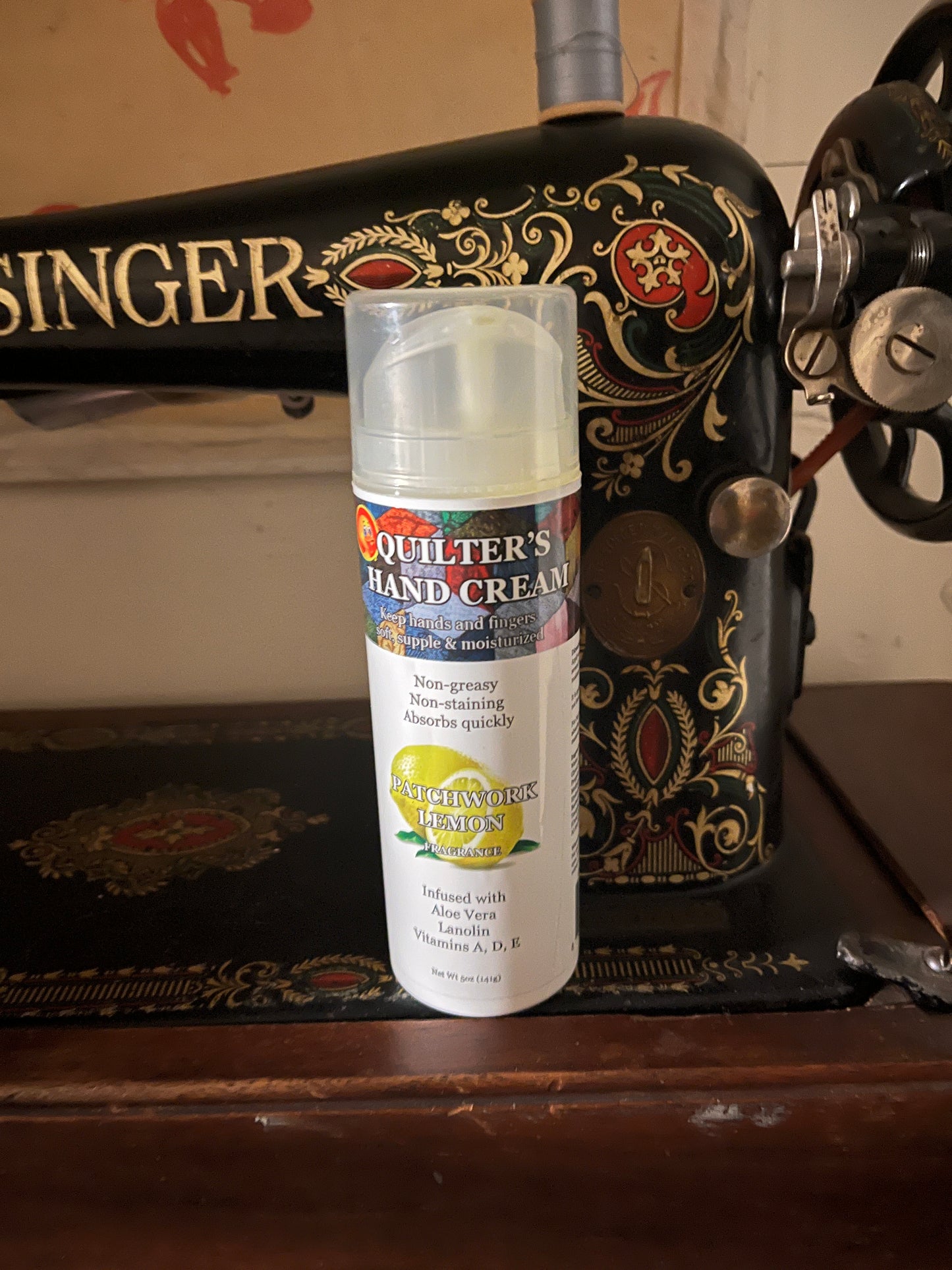 Quilter’s Hand Cream Patchwork Lemon